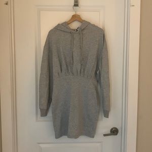 Top Shop Grey Mini Sweater Dress